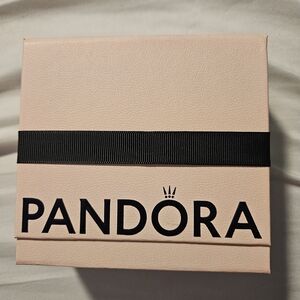 Pandora Pink Gift Box with Black Ribbon
